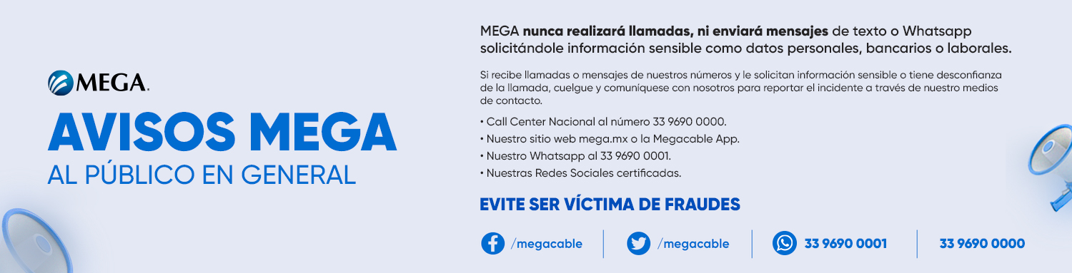 AVISOS MEGA - EVITA FREAUDES